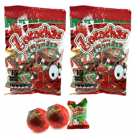 2 Bags Beny Locochas Sandia Hard Candy With Chili Watermelon Flavor Mexican 10oz