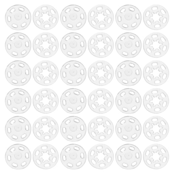 2 Bags Button Kit Snaps for Sewing Transparent Clothing Replacement Buttons