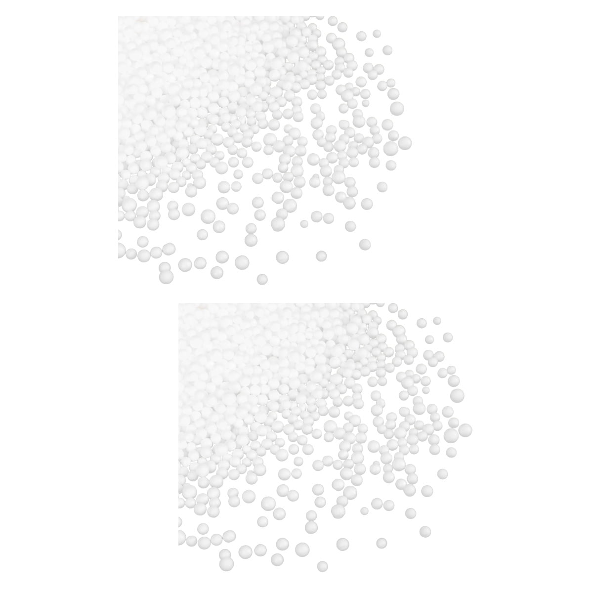 2 Bags Couch Cushion Filling Polystyrene Beads for Bean Sofa Balls Mini Stuffies Foam White