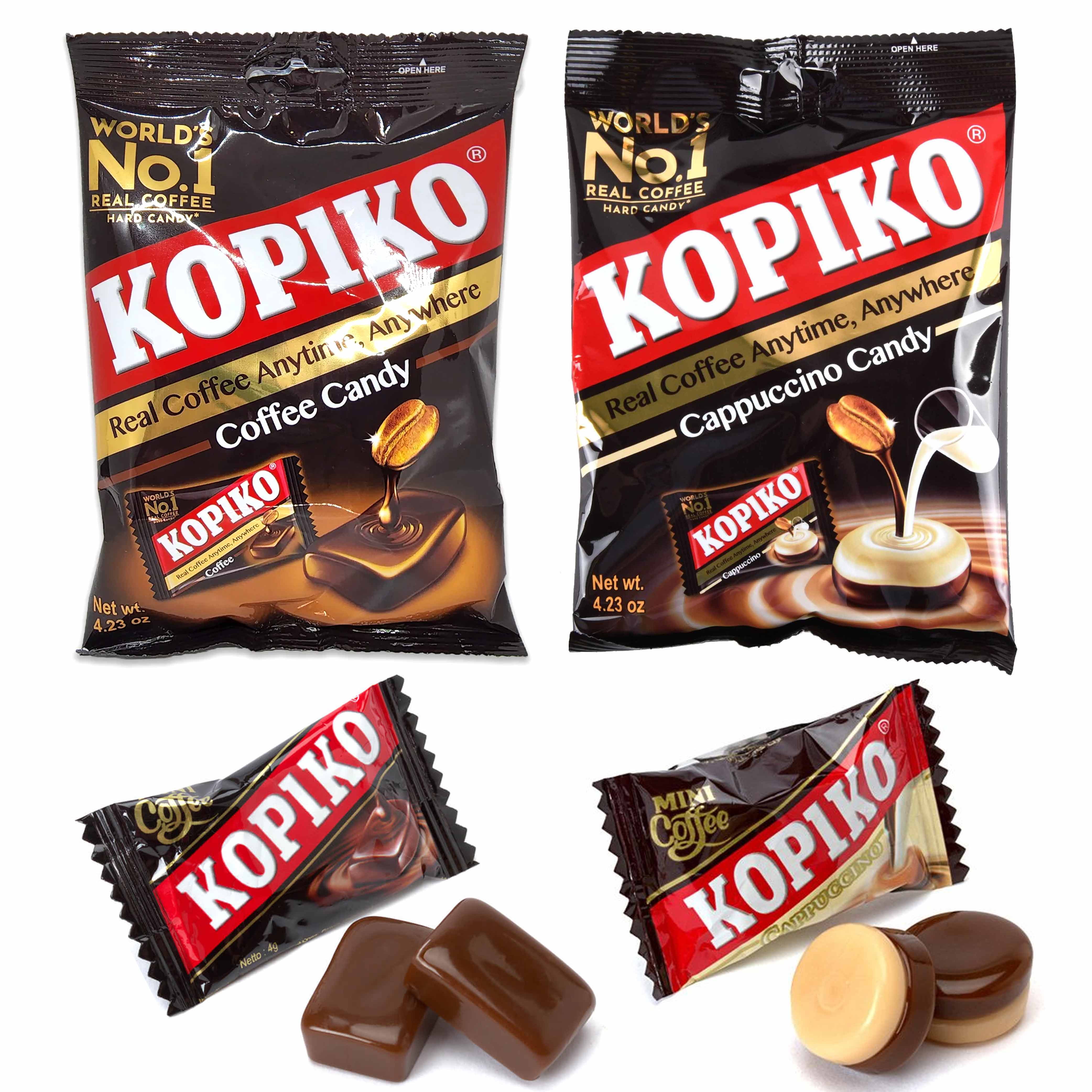 2 Bags Kopiko Real Coffee Candy Cappuccino Hard Candies Rich