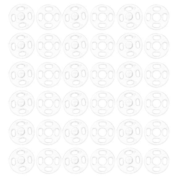 2 Bags Transparent Snap Button Clothes Fasteners Studs Apparel Baby