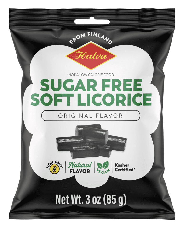 2 Bags x 85g of Halva Soft Licorice Black Finnish Sugar Free