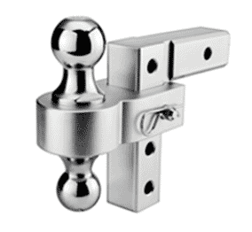 2 Ball Adjustable Aluminum 6" Rise Drop Hitch