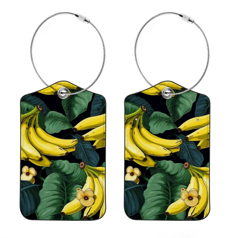 Banana luggage tag top
