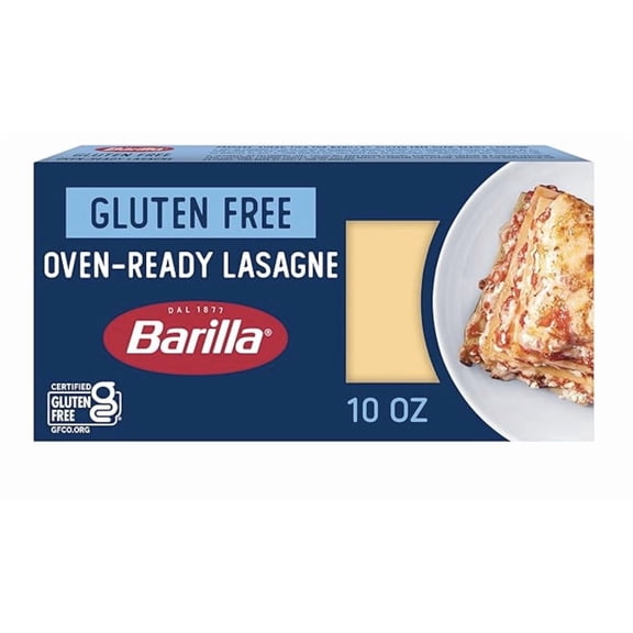 2 - Barilla Gluten Free Oven Ready Lasagne, 10 oz ( 2 Pack )