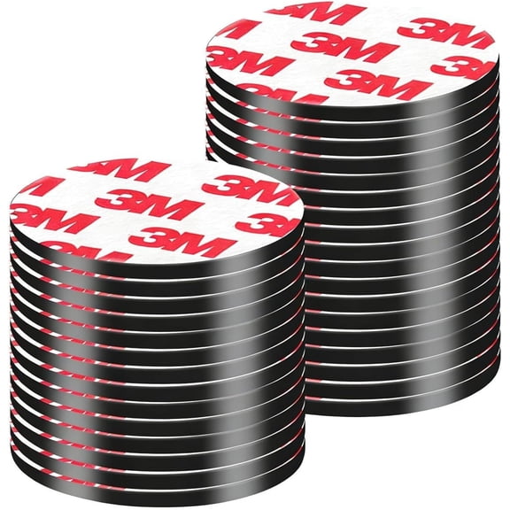 2" Big Round Magnets with Adhesive Backing, 20 Pack- 50mm Precut Sticky Magnetic Dots Tapes for DIY s Projects Whiteboard, Fridge
