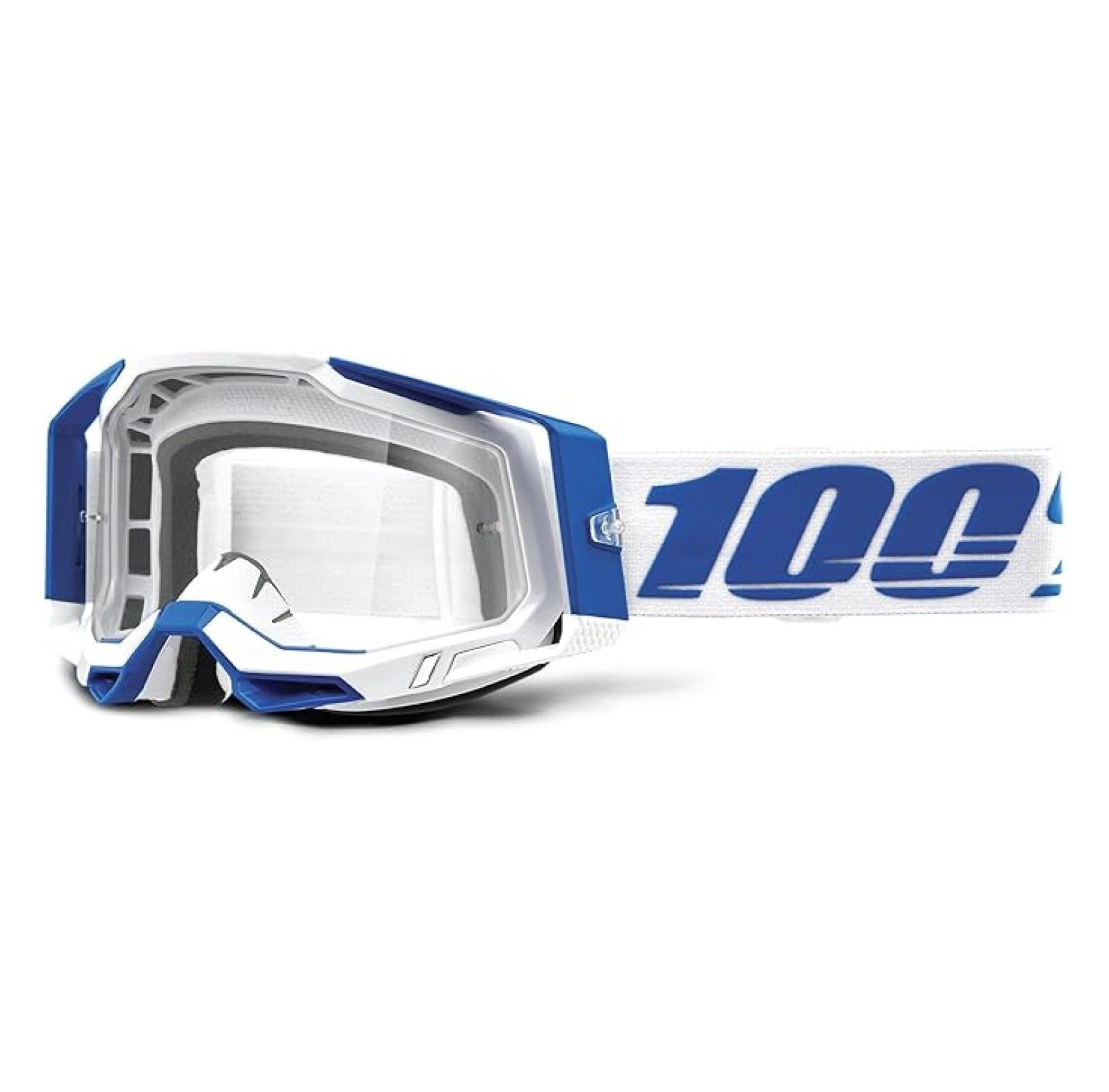 2 Bike & Motocross Goggles - MX and MTB Racing Protective Eyewear (Isola - Clear Lens)