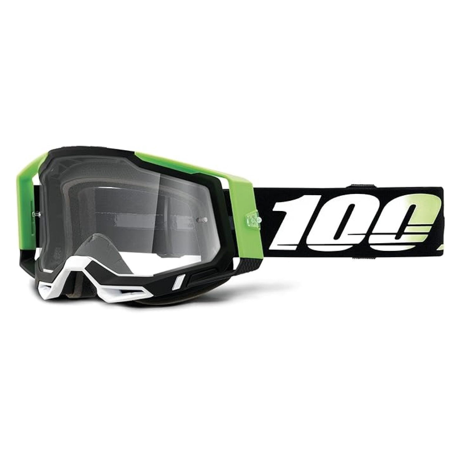 2 Bike & Motocross Goggles - MX and MTB Racing Protective Eyewear (Kalkuta - Clear Lens)