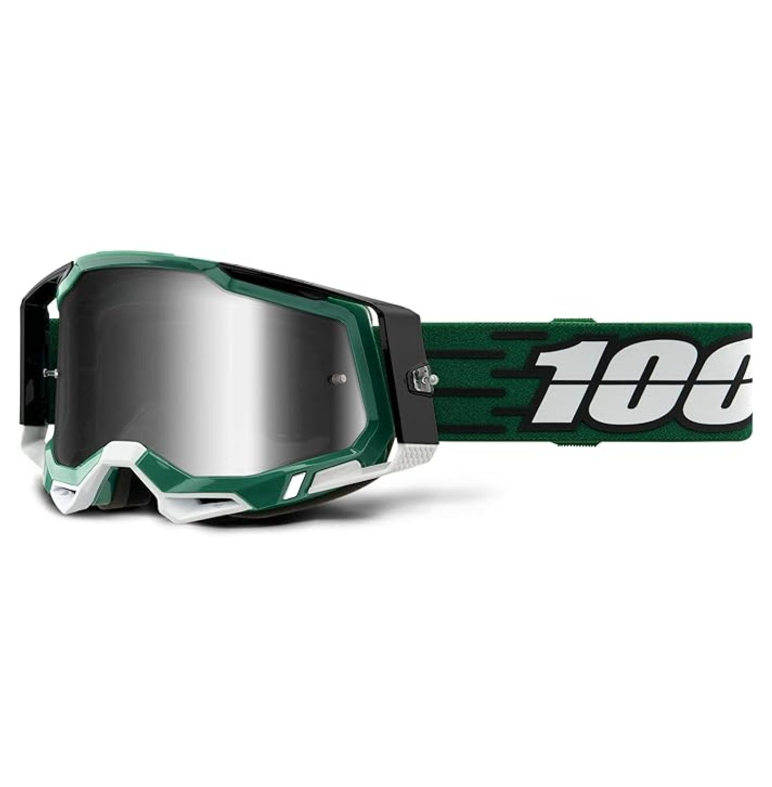 2 Bike & Motocross Goggles - MX and MTB Racing Protective Eyewear (MILORI - Mirror Silver Lens)
