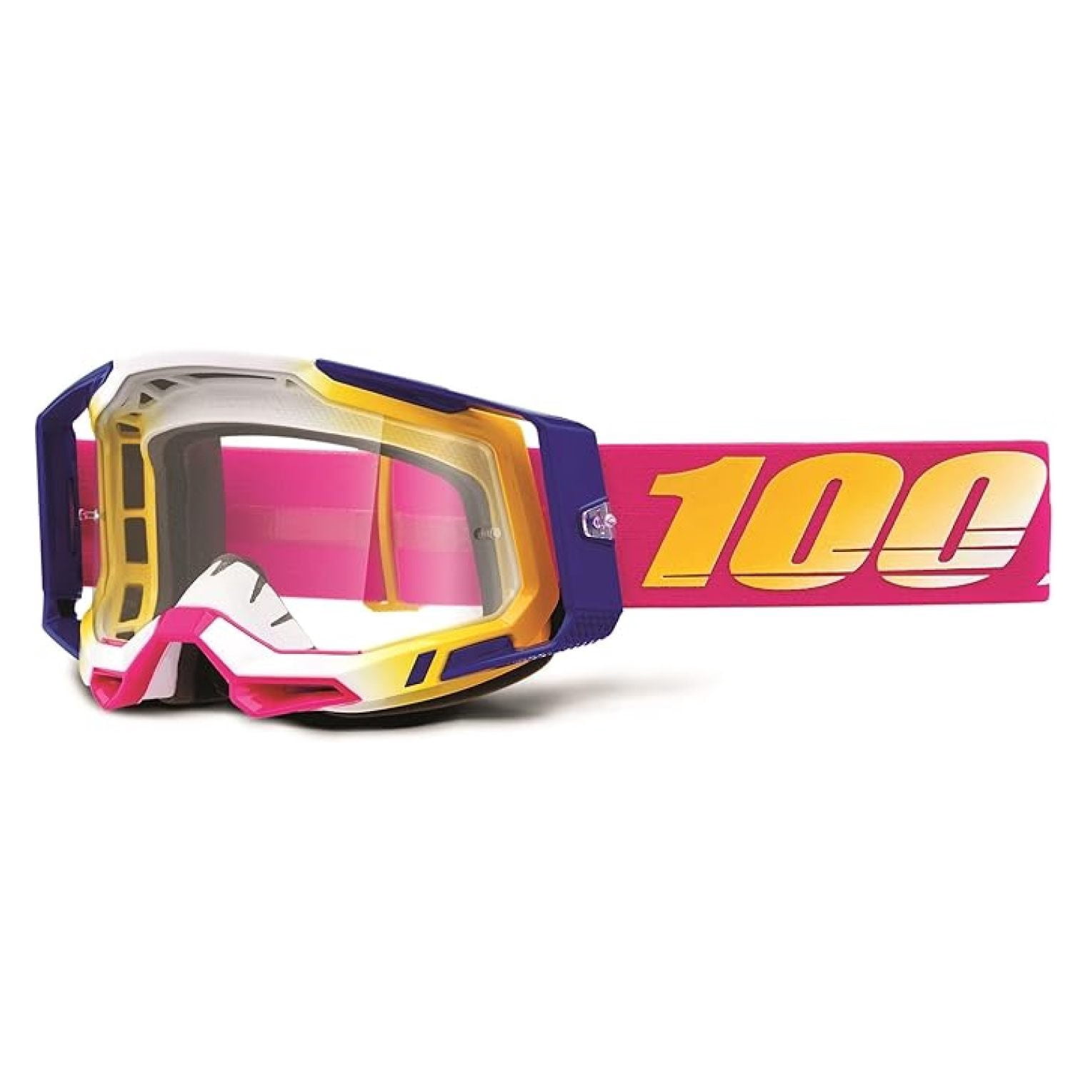 2 Bike & Motocross Goggles - MX and MTB Racing Protective Eyewear (Mission - Clear Lens)