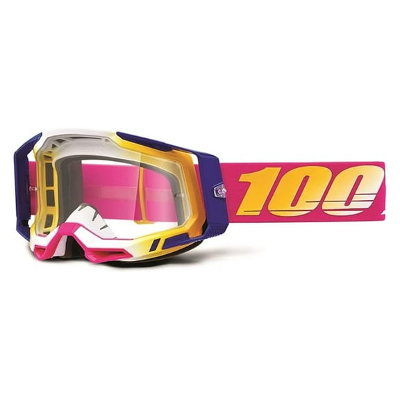 2 Bike & Motocross Goggles - MX and MTB Racing Protective Eyewear (Mission - Clear Lens)