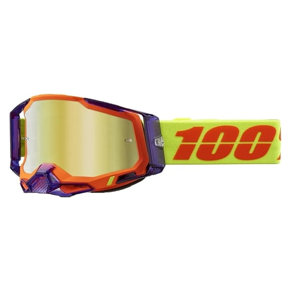 2 Bike & Motocross Goggles - MX and MTB Racing Protective Eyewear (Panam - Mirror Lens)