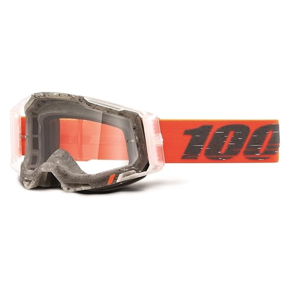 2 Bike & Motocross Goggles - MX and MTB Racing Protective Eyewear (Schrute - Clear Lens)