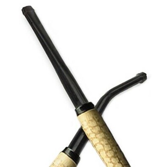 2 Black Straight Slim Bit Replacement Stem Missouri Meerschaum Corn Cob Pipe