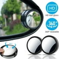thumbnail image 1 of (2) Blind Spot Mirrors Round HD Glass Convex 360° Side Auto Rear View Mirror, 1 of 9