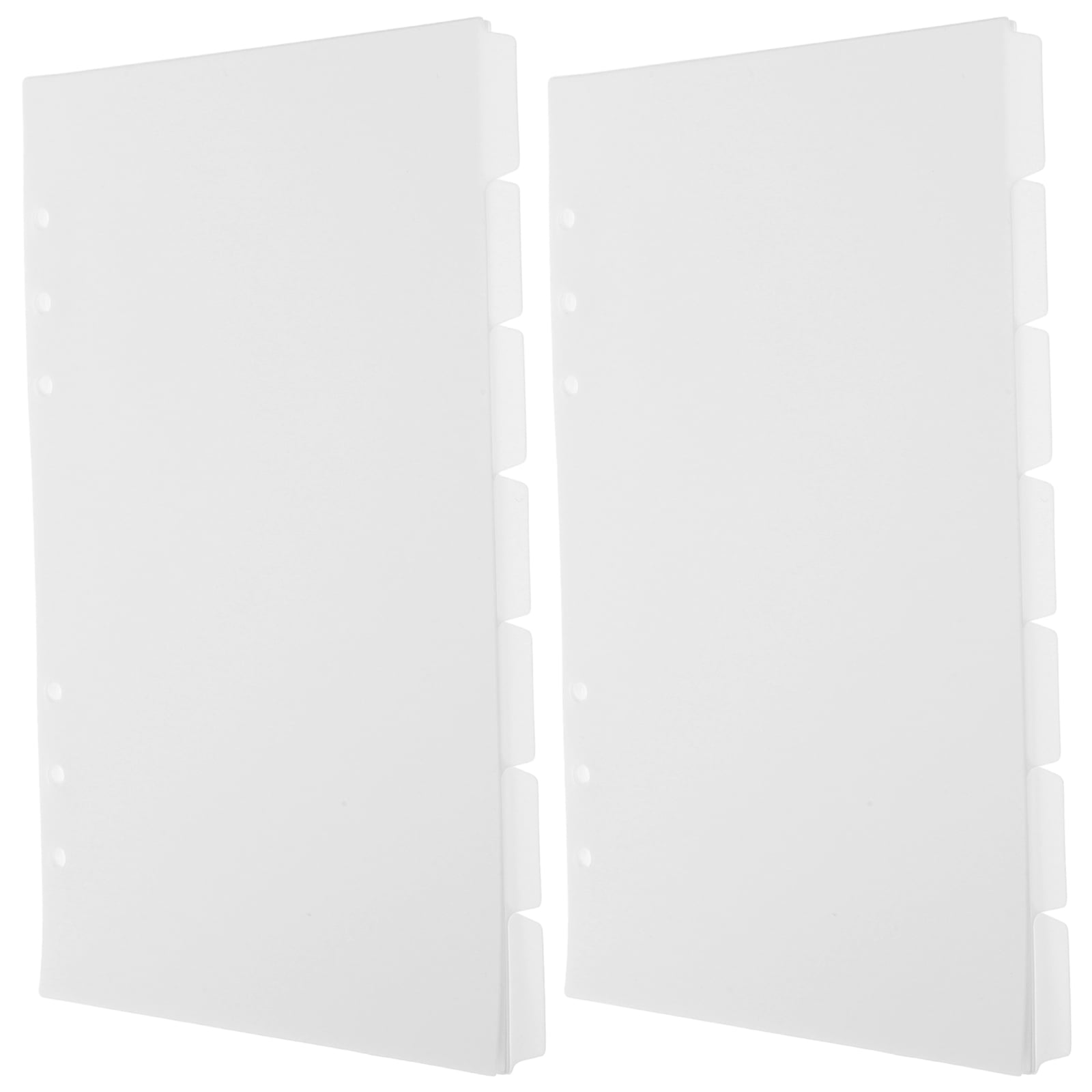 OFFIGAM Notebook Divider Tabs Set, 2 White PP Binder Organizers for ...