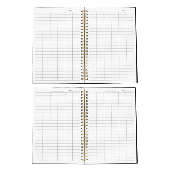 2 Books Budget Planner Book with Ruled Pages - Hardcover Money Management Journal for Home Bookkeeping and Small Business Accounting Two-wire Binding
