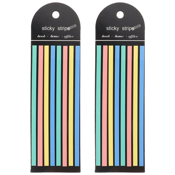 2 Books Reading Strip for Tabs Annotation Kit Page Markers Colored