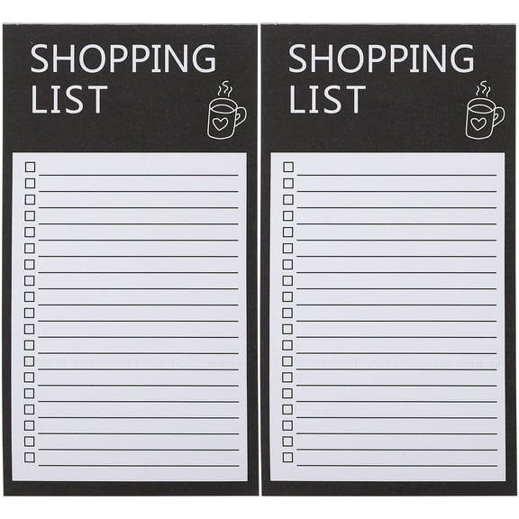 2 Books of Grocery List Planning Pad Convenient Shopping List Planner Notepad Fridge Shopping List Pad