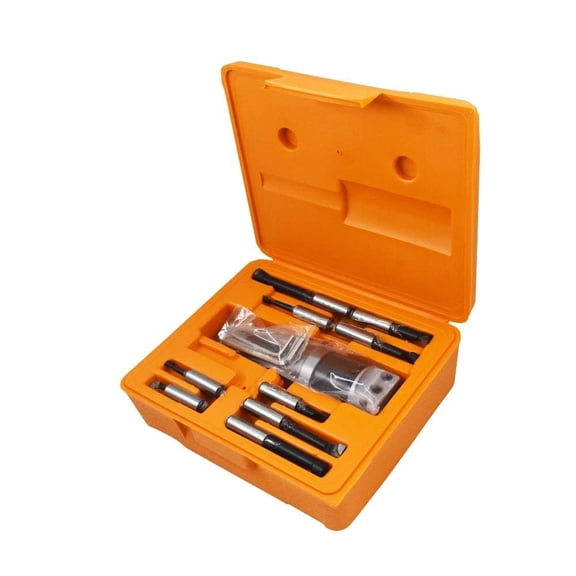 2" Boring Head R8 Shank Boring Tool Set, 9pcs 1/2" Carbide Boring Bar Set Milling Fit for Milling Machine, Thread 7/16-20"