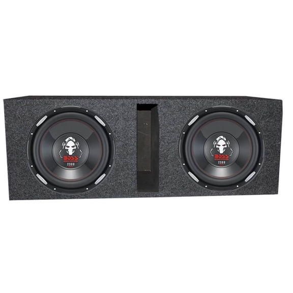 2 Boss Audio P126DVC 12" 4600 Watt Car Subwoofers and Vented Sub Box Enclosure