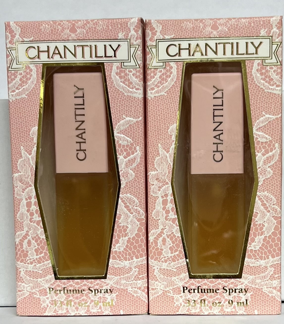 2 Bottles Chantilly Perfume Spray by Dana 0.33 oz original 90s ...