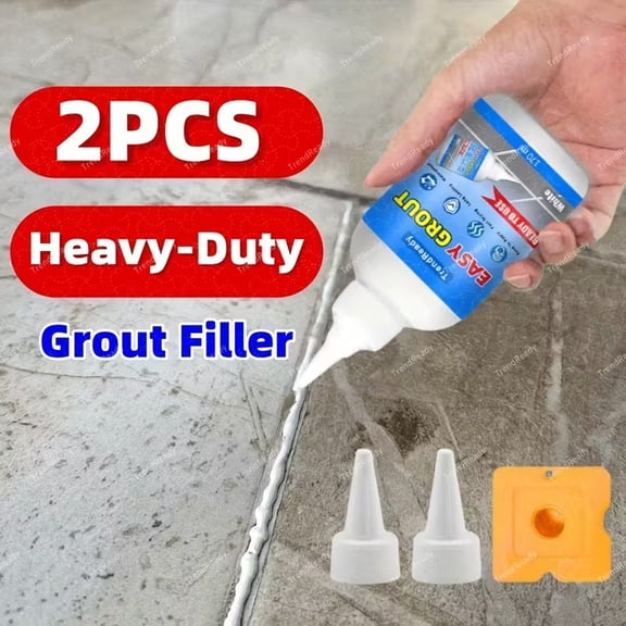 2 Bottles of Waterproof Epoxy Grout - Premium Adhesive Sealant for Kitchen, Bathroom, and Floor Tiles