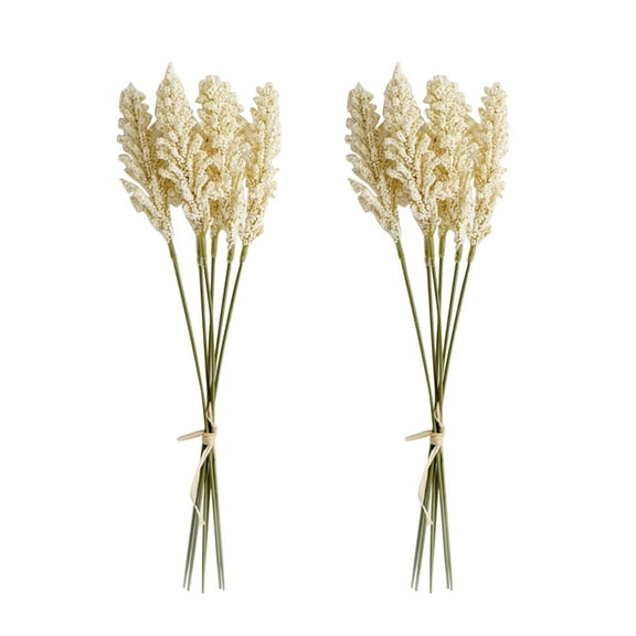 Wheat Artificial Flower Fake Flowers Dried Bouquet Plants Wedding Bouquets Faux Decor Stalks Grain Decoration Dry