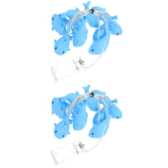 2 Bouquets Shark Curtain Lights Birthday Party Decorations Room