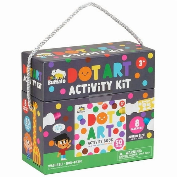 ( 2 Box ) Little Buffalo Dot Art Activity Kit for Children Ages 3+, by Buffalo Games