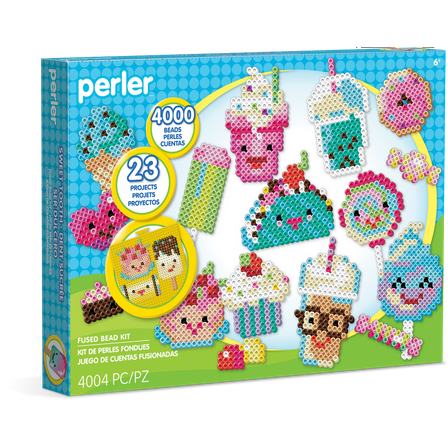 ( 2 Box ) Perler Beads Sweets Fuse Bead Crafts for Kids, 4003 pcs, Ages 6 & up