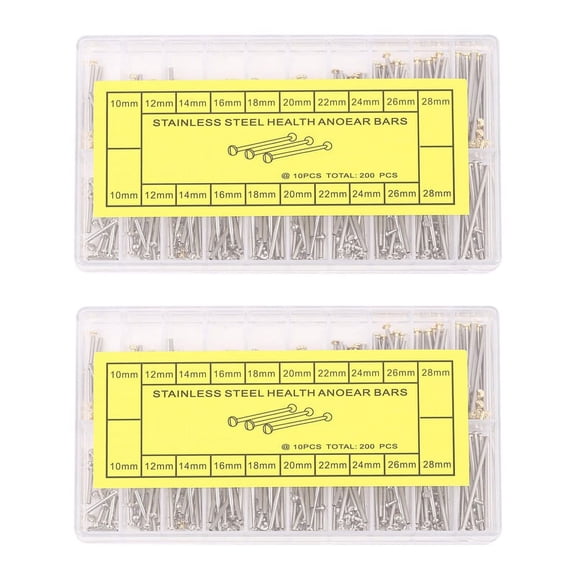 2 Box Watch Repair Tools Set Kits Watch Strap Screws Assortment Tube Friction Pin Clasps Ends 10mm-28mm