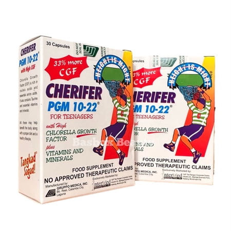 2 Boxes CHERIFER Capsule Double Chlorella Growth Factor & Taurine PGM 10-22 (60Capsules)