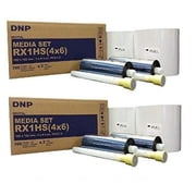 2 Boxes DNP Paper/Ribbon Set for RX1HS Printer 700 4x 6 Prints per roll Total of 4 rolls