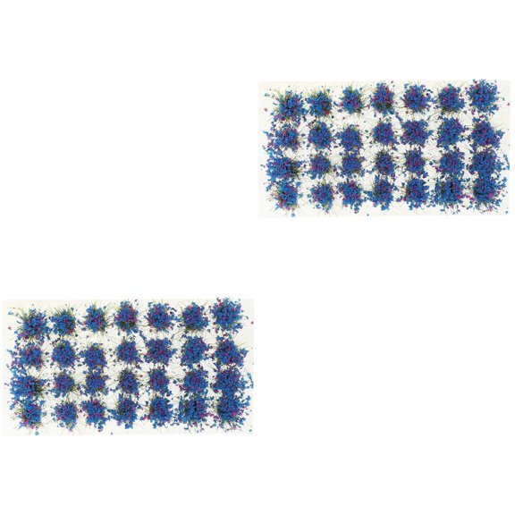 2 Boxes Flower Cluster Model Faux Fake Garden Flowers Floral Artificial Baby Purple