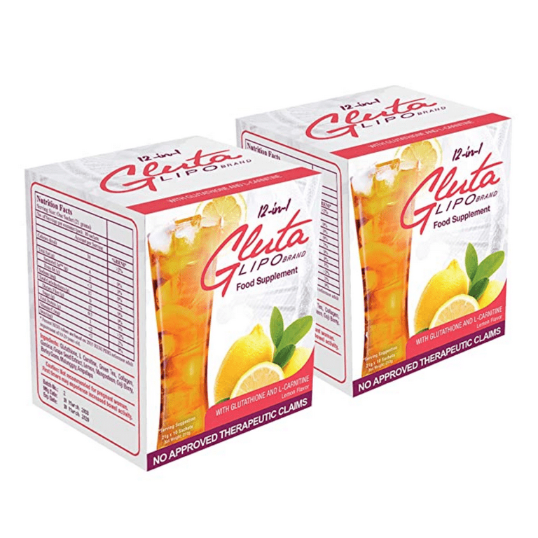 2 Boxes GlutaLipo Juice 12-in-1 (20 Sachets)