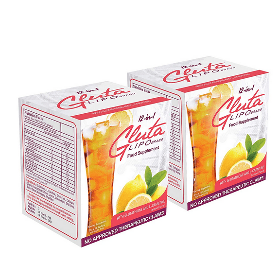 2 Boxes Glutalipo Juice (20 Sachets)