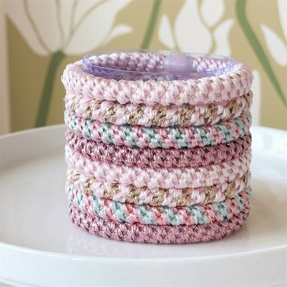 2 Boxes of Hair Ties Colorful Elastic Hair Ties Fabric High Elasticity Scrunchies Personalized Braided Hairs Bands Ponytail Holders for Girls Women Sports