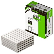 MEITE 21GA 80 Type 304 Stainless Steel Staples, 1/2 Crown 3/8 Length for Upholstery 10,000 Pcs/Box(2 Boxes)