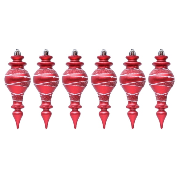 2 Boxes Plastic Holiday Ornament Distinctive Slender Pointed Shape Festival Decoration For Mall Christmas Setups