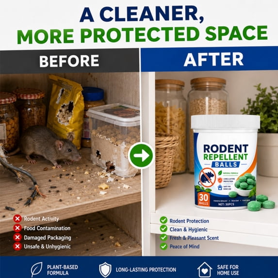 2 Boxes Rodent Repellent Balls, Natural Mint & Lime Scent Mouse Repellent for Rats Mice, Plant-Based Deterrent for Indoor & Outdoor Home, Safe for Pets & Family, Long-Lasting Protection for Garage,