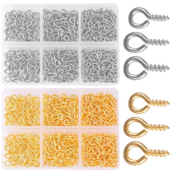 2 Boxes Screw Hook Art Craft Eyelet Ceiling Hooks Heavy Duty Screws Door