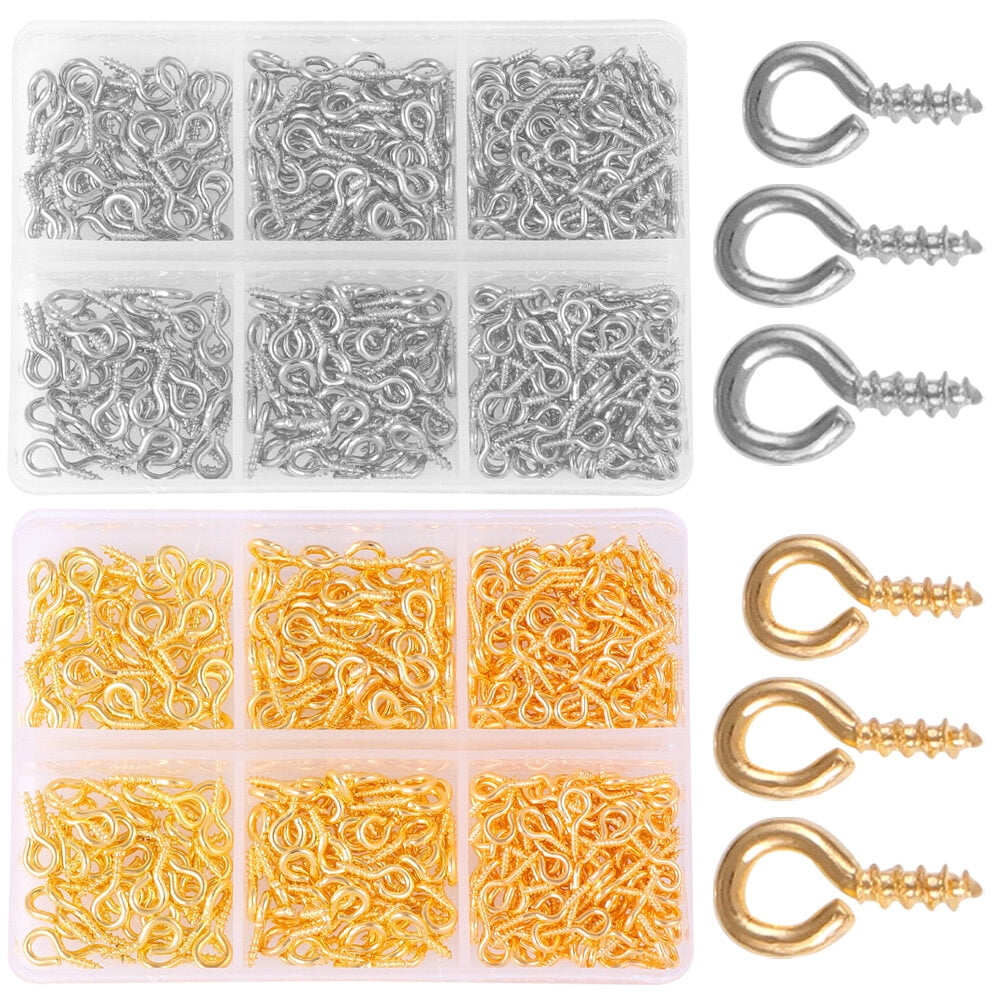2 Boxes Sheep Eye Nail Screw Bolts Eye Screws for Jewelry Making Eye