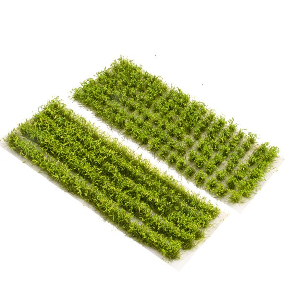 2 Boxes Static Grass Tuft Model Bushy Tufts Lowland Shrubs Tuft Terrain Model Kit for DIY Model Railway Train Landscape Fairy Garden Diorama Scenery