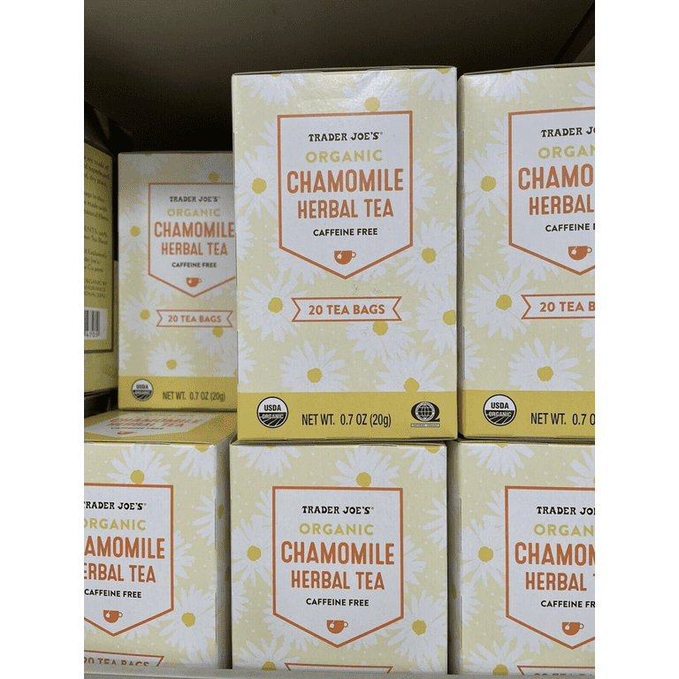 2 Boxes TJ No Caffeine Organic Chamomile Herbal Tea - Walmart.com
