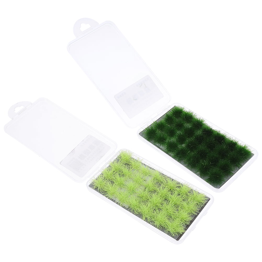 2 Boxes of DIY Static Grass Tufts Model Grass Tufts Artificial Grass Miniature Railway Gaming