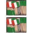 thumbnail image 1 of 2 Boxes of Mini Italy Toothpick Flags, 200 Small Italian Flag Toothpicks or Cocktail Sticks & Picks, 1 of 1