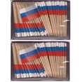 thumbnail image 1 of 2 Boxes of Mini Russia Toothpick Flags, 200 Small Russian Flag Toothpicks or Cocktail Sticks & Picks, 1 of 1