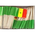 thumbnail image 1 of 2 Boxes of Mini Senegal Toothpick Flags, 200 Small International Flag Toothpicks or Cocktail Sticks & Picks, 1 of 1