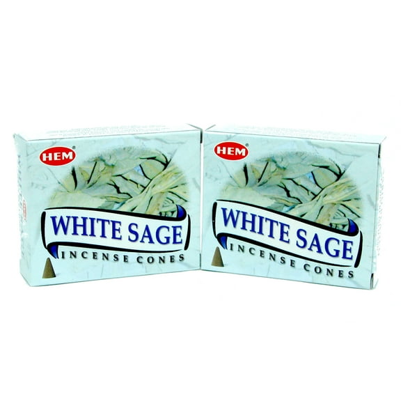 2 Boxes of White Sage Incense Cones